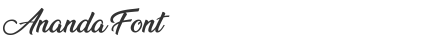 Ananda Font