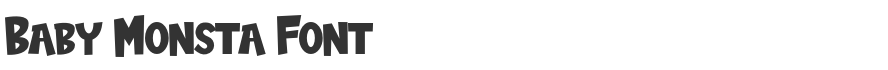 Baby Monsta Font