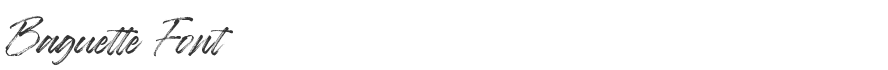 Baguette Font