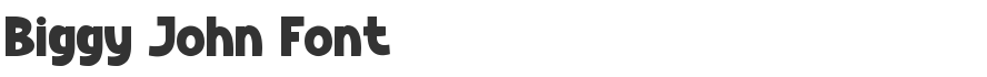 Biggy John Font