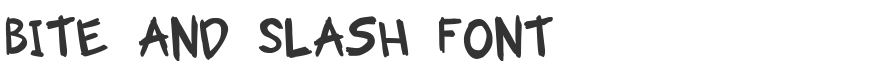 Bite and Slash Font