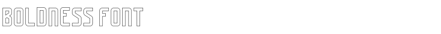 Boldness Font