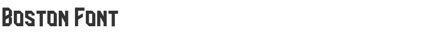 Boston Font