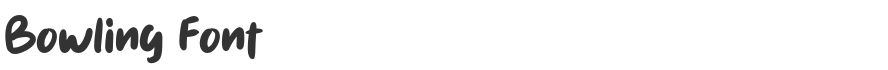 Bowling Font