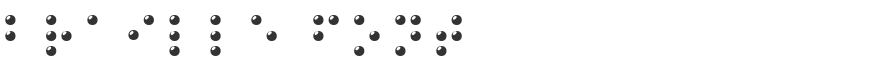 Braille Font
