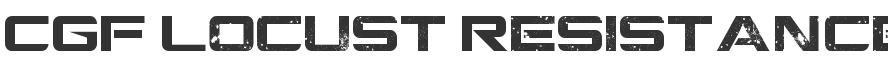 CGF Locust Resistance Font
