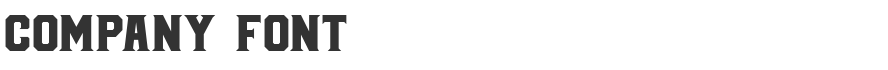 Company Font