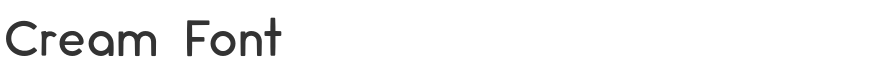 Cream Font