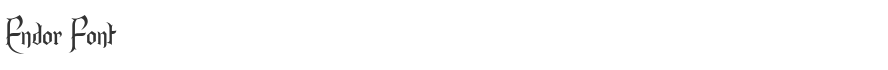 Endor Font