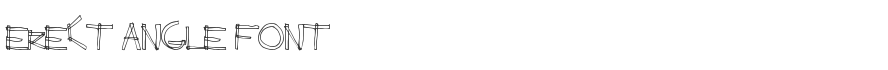 Erect Angle Font