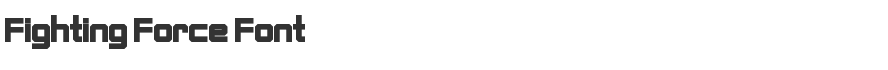 Fighting Force Font