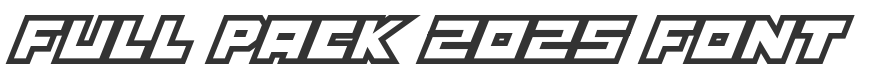 Full Pack 2025 Font