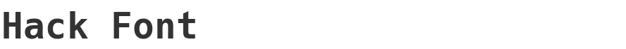 Hack Font