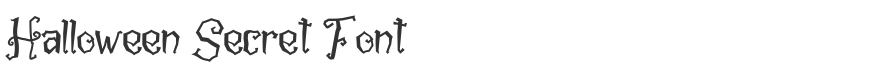 Halloween Secret Font