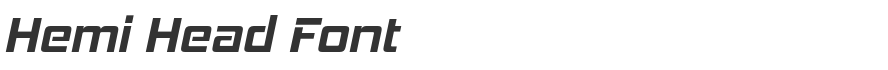 Hemi Head Font