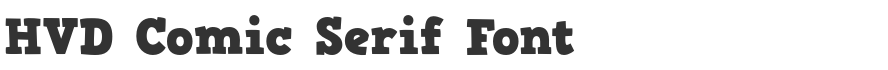 HVD Comic Serif Font