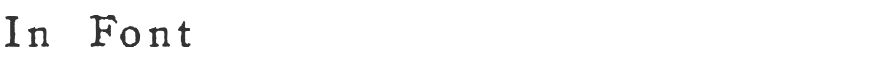 In Font