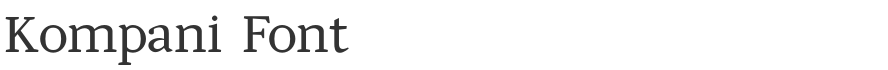 Kompani Font