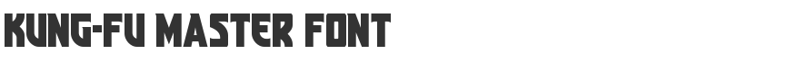 Kung-Fu Master Font