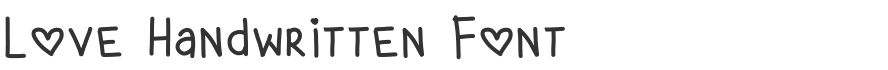 Love Handwritten Font
