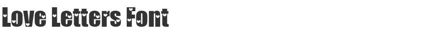 Love Letters Font