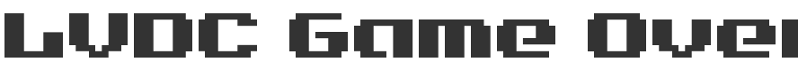 LVDC Game Over Font