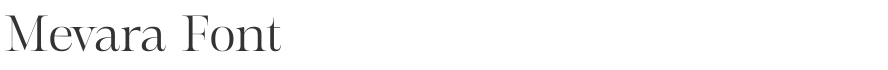 Mevara Font