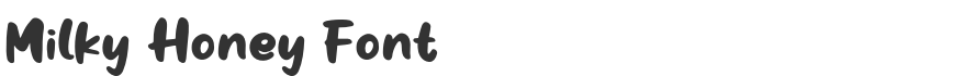 Milky Honey Font