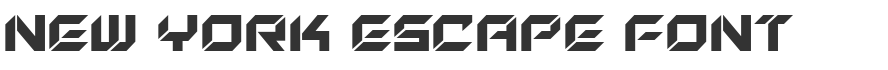 New York Escape Font