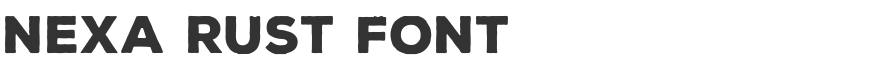 Nexa Rust Font