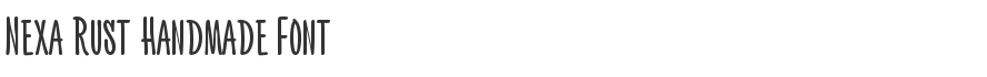 Nexa Rust Handmade Font