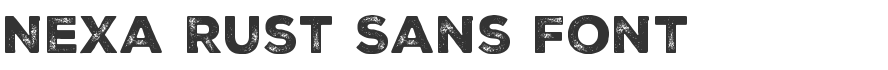 Nexa Rust Sans Font