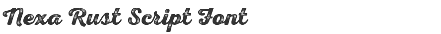 Nexa Rust Script Font