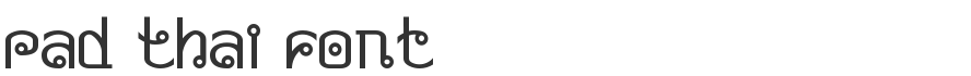 Pad Thai Font