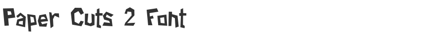 Paper Cuts 2 Font