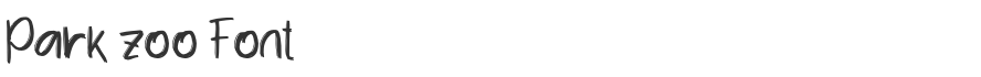 Park zoo Font