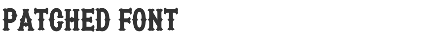 Patched Font