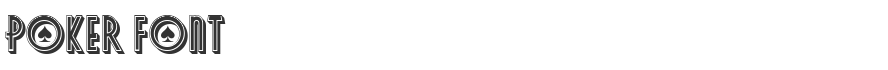 Poker Font