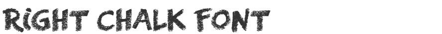 Right Chalk Font