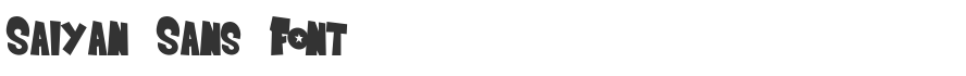 Saiyan Sans Font