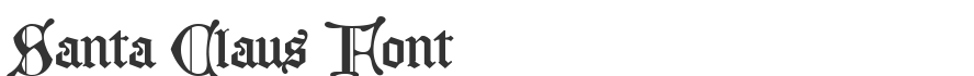 Santa Claus Font