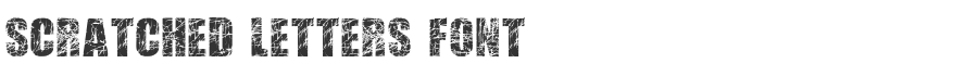 Scratched Letters Font
