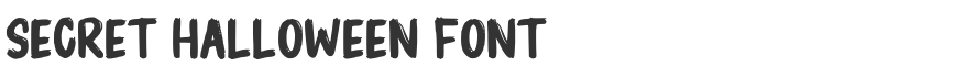 Secret Halloween Font