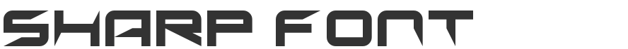 Sharp Font