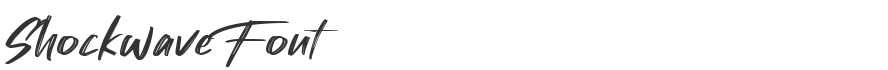 Shockwave Font