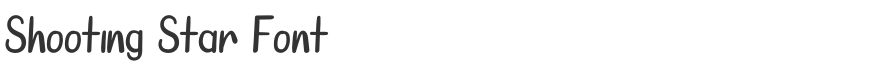 Shooting Star Font