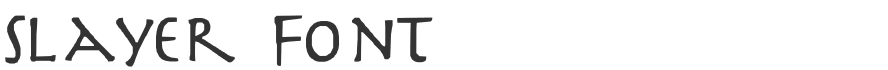 Slayer Font