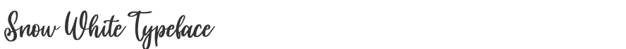 Snow White Typeface