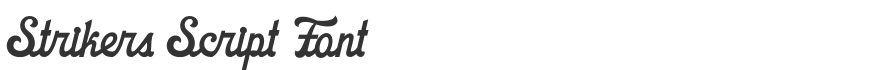 Strikers Script Font