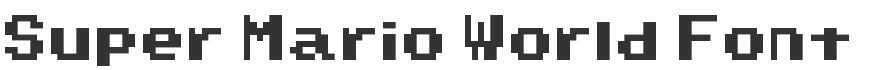 Super Mario World Font
